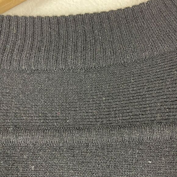 VTG Demetre Pullover Sweater Mens Medium Black Knit 1/4 Zip Wool Blend Hong Kong - Picture 13 of 14